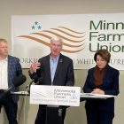 MFU President Gary Wertish, Sen. Amy Klobuchar